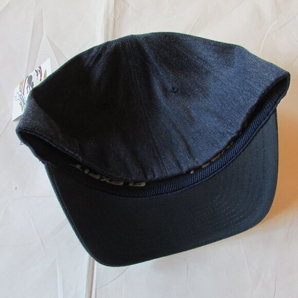 Cinch Men's S/M 6 Panel Flex-Fit Denim Baseball Cap Hat - Picture 2 of 5
